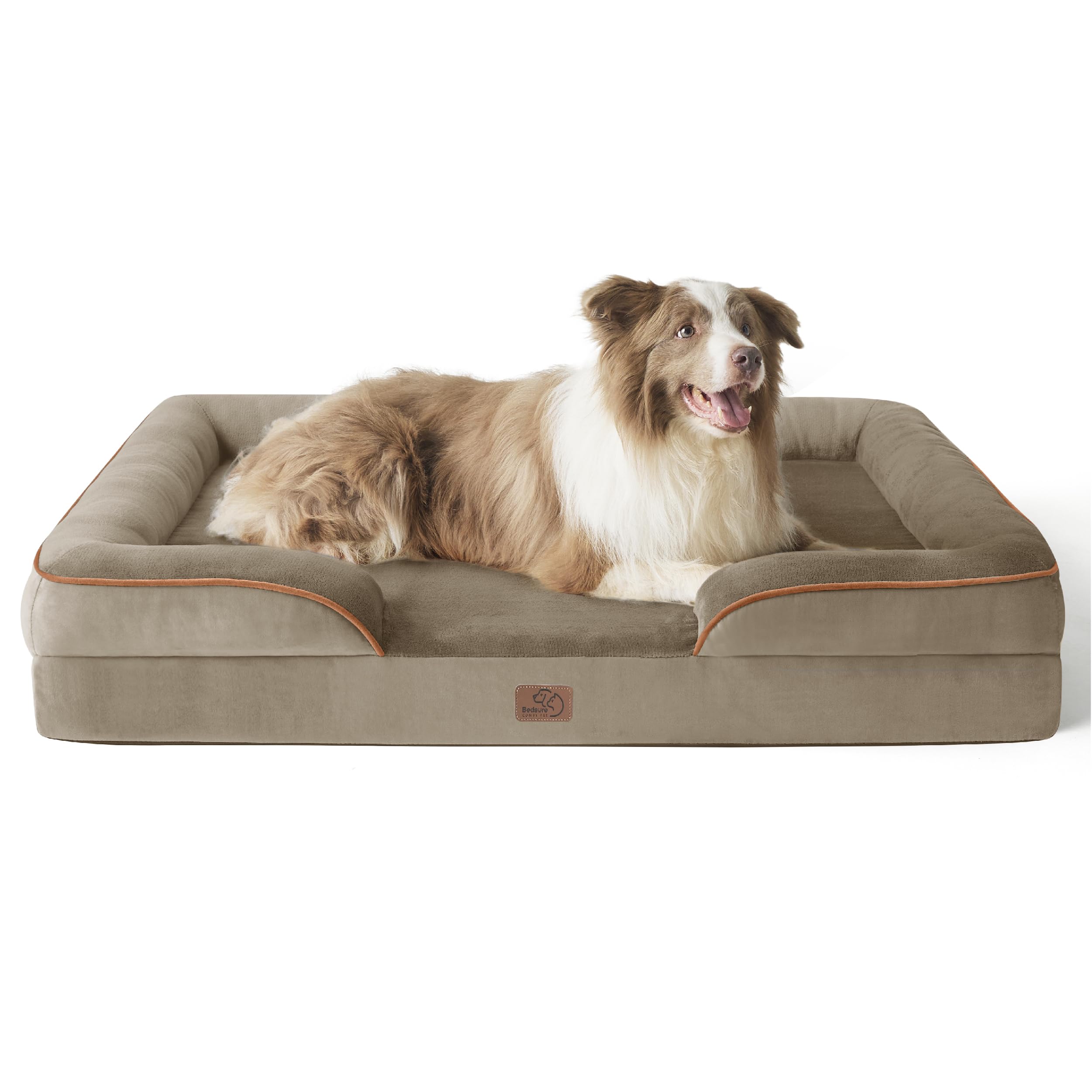 Bedsure L Plus orthopedic dog bed with waterproof cover delivers easy cleanup.