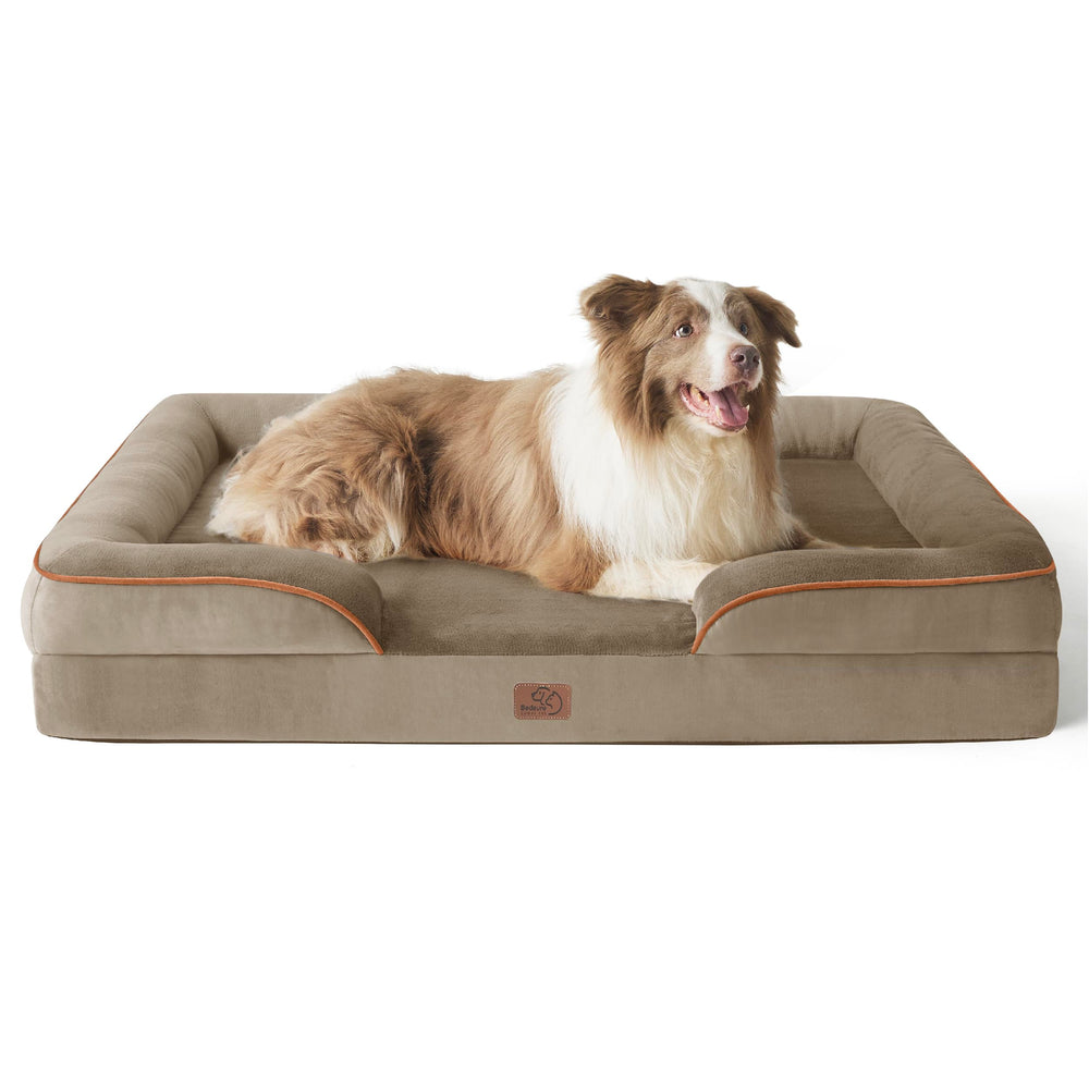 Bedsure L Plus orthopedic dog bed with waterproof cover delivers easy cleanup.