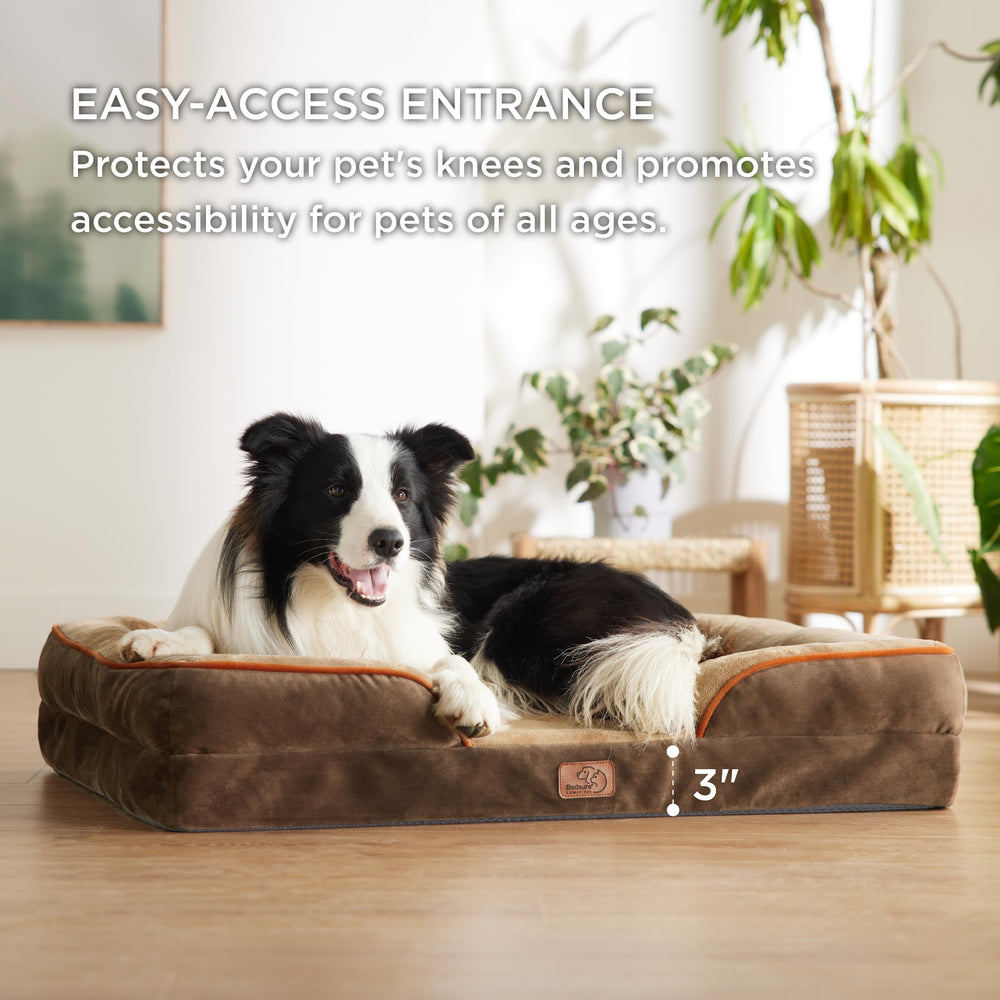 Bedsure L Plus removable cover closeup emphasizes machine-washable convenience