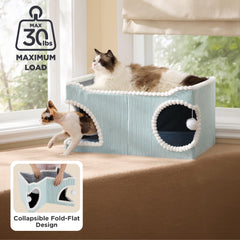 Bedsure large cat bed removable washable cushion keeps lounging space fresh