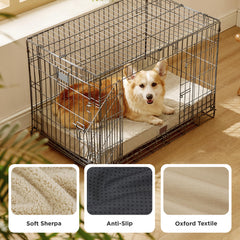 Bedsure large dog bed anti-slip base keeps the mat secure on any surface