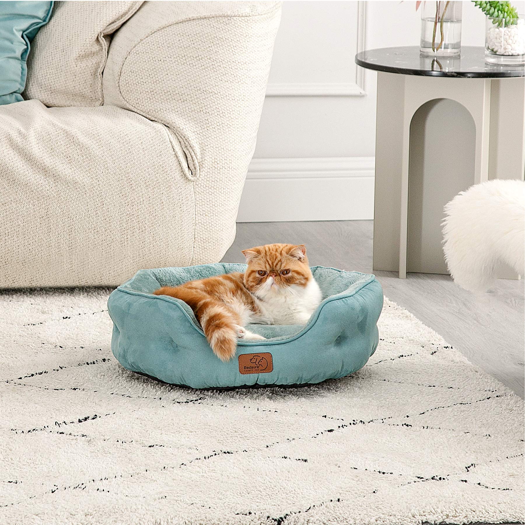 Bedsure dog bed is machine-washable in cold water for simple care.