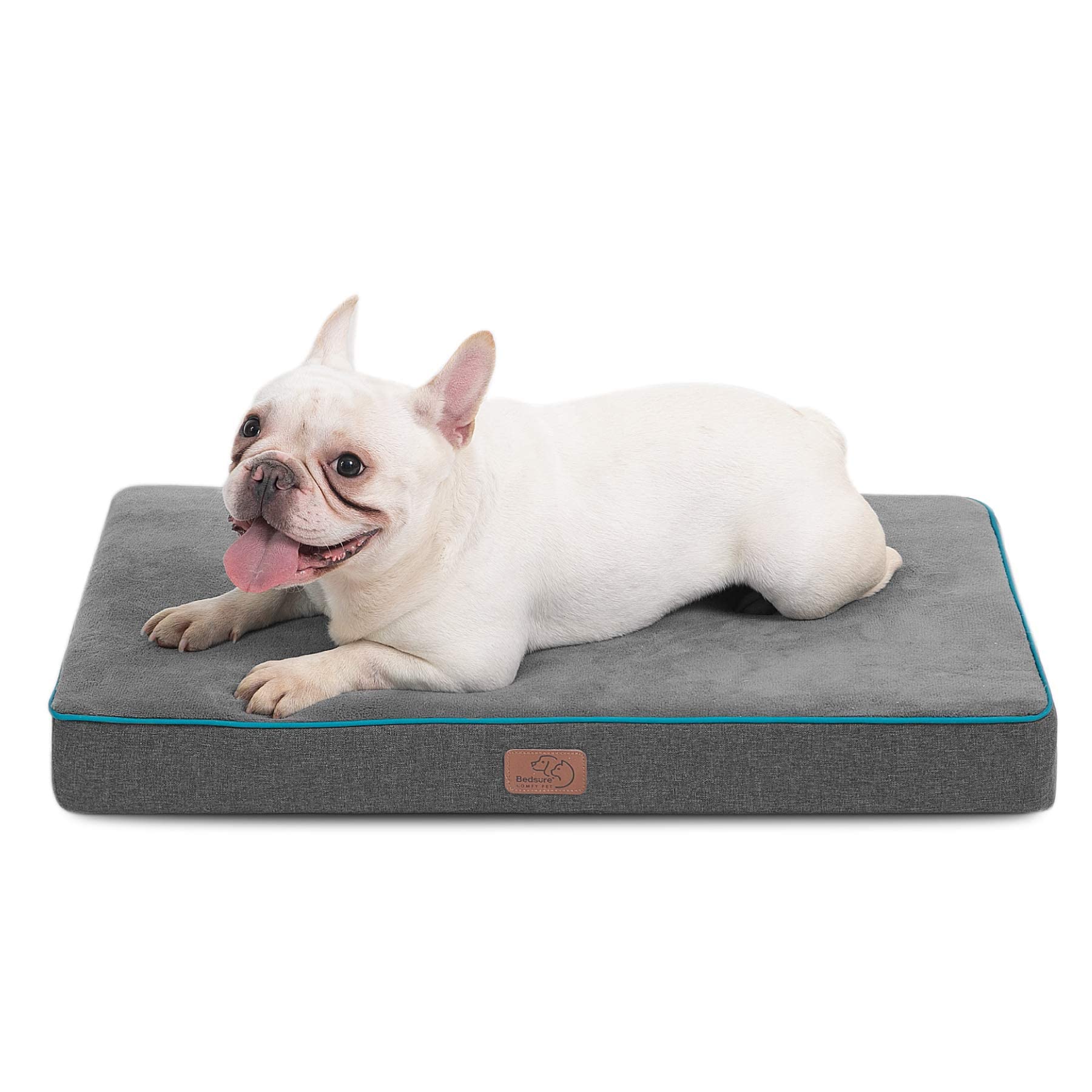 Bedsure memory-foam dog bed cover removable demonstrates easy cleanup and maintenance
