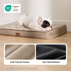 Bedsure Memory Foam Dog Bed Medium non-slip base for safer placement