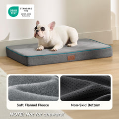 Bedsure memory foam dog bed non-slip base demonstrates secure placement