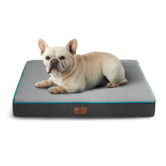Bedsure memory foam dog bed top view shows orthopedic support for small dogs