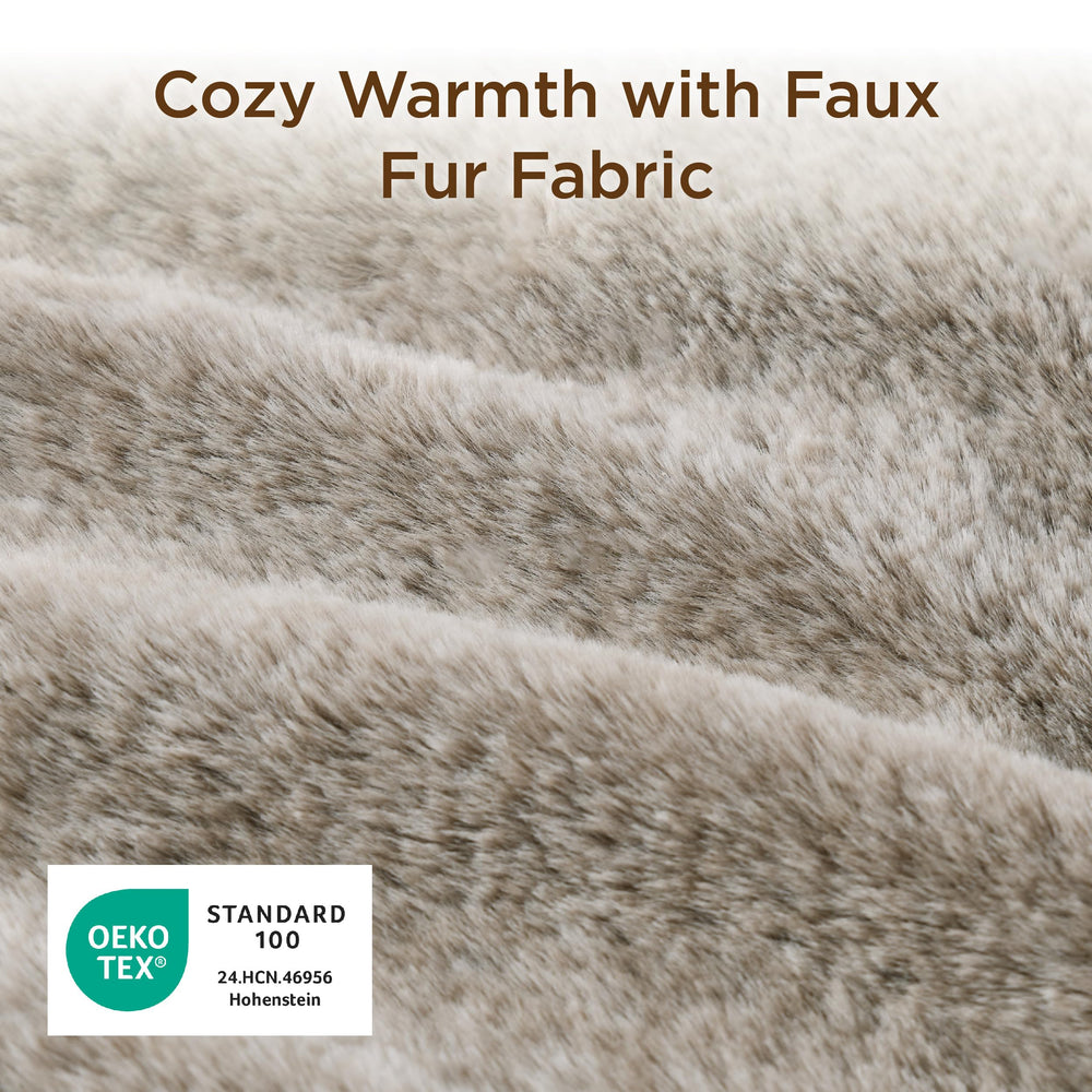 Bedsure plush-noiseless design with heat-reflecting film promotes calmer, uninterrupted naps.