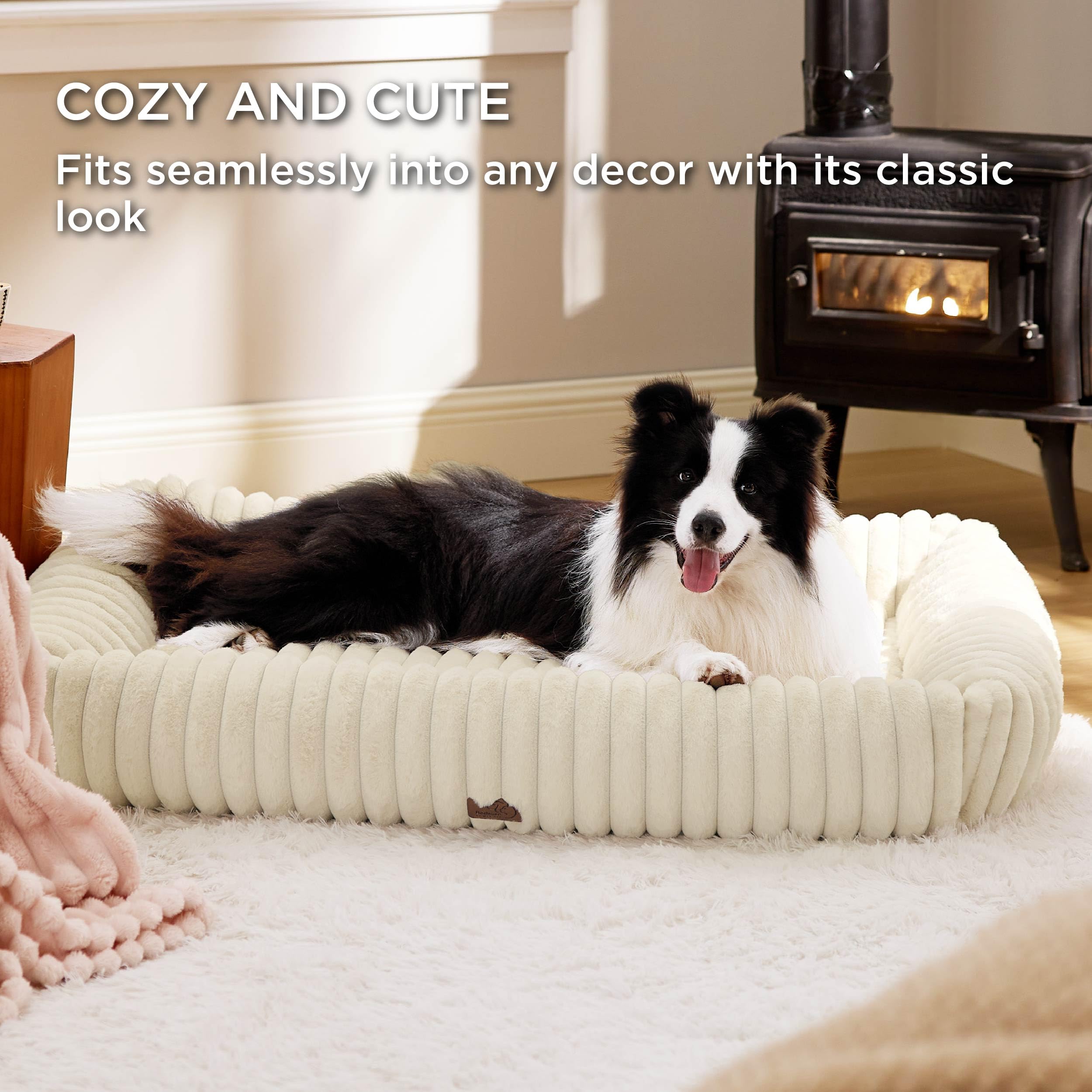 Bedsure non-slip bottom detail ensures stable placement on floors