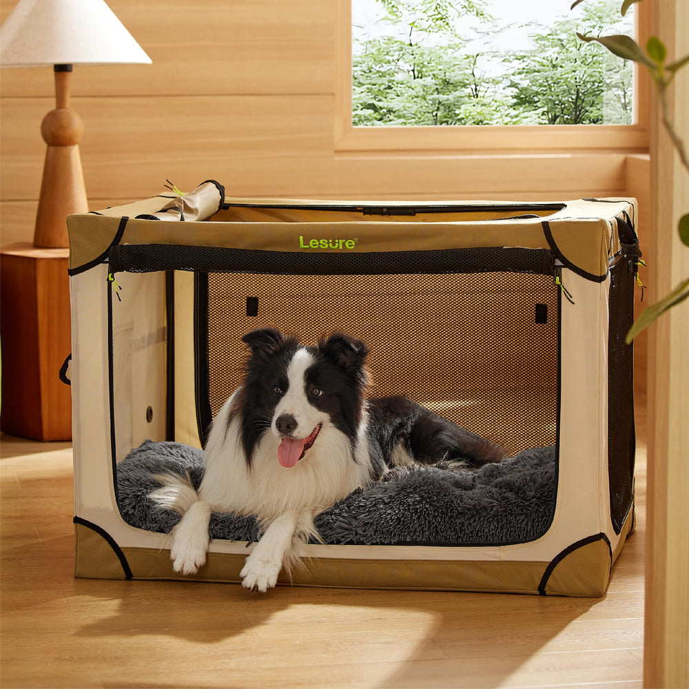 Bedsure non-slip bottom keeps the bed anchored on hard floors.