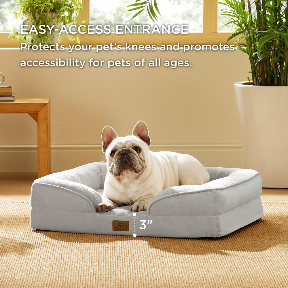 Bedsure non-skid bottom helps prevent slipping on hard floors.