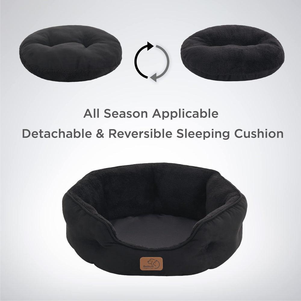 Bedsure OEKO-TEX certified pet bed offers a safe relaxation space.