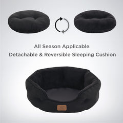 Bedsure OEKO-TEX certified pet bed offers a safe relaxation space.