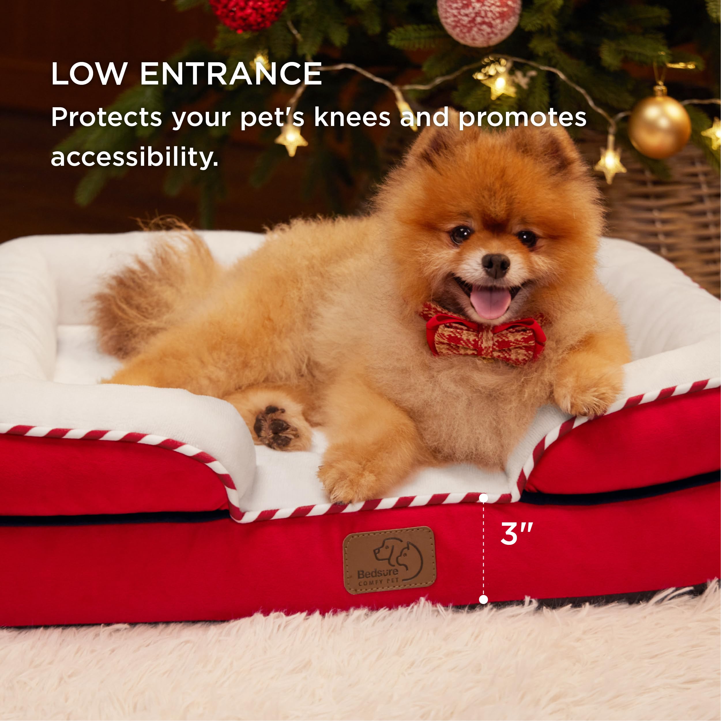 Bedsure bed 4-sided bolster for secure cuddling and neck support.