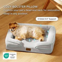 Bedsure 4 sided bolster offers security and multiple cozy sleeping positions.