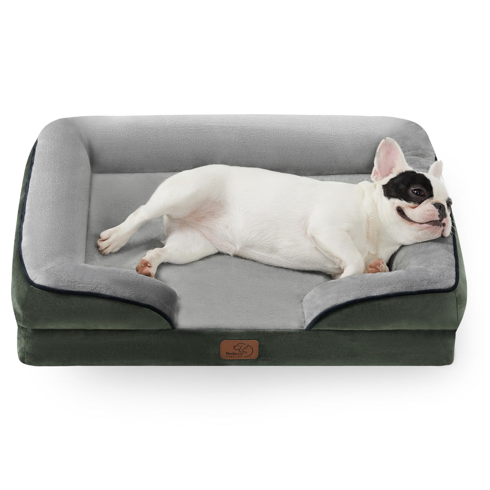 Bedsure orthopedic dog bed foam-mattress offers joint-supportive comfort for medium dogs.