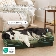 Bedsure orthopedic dog bed large 35 removable cover with zipper for easy washing