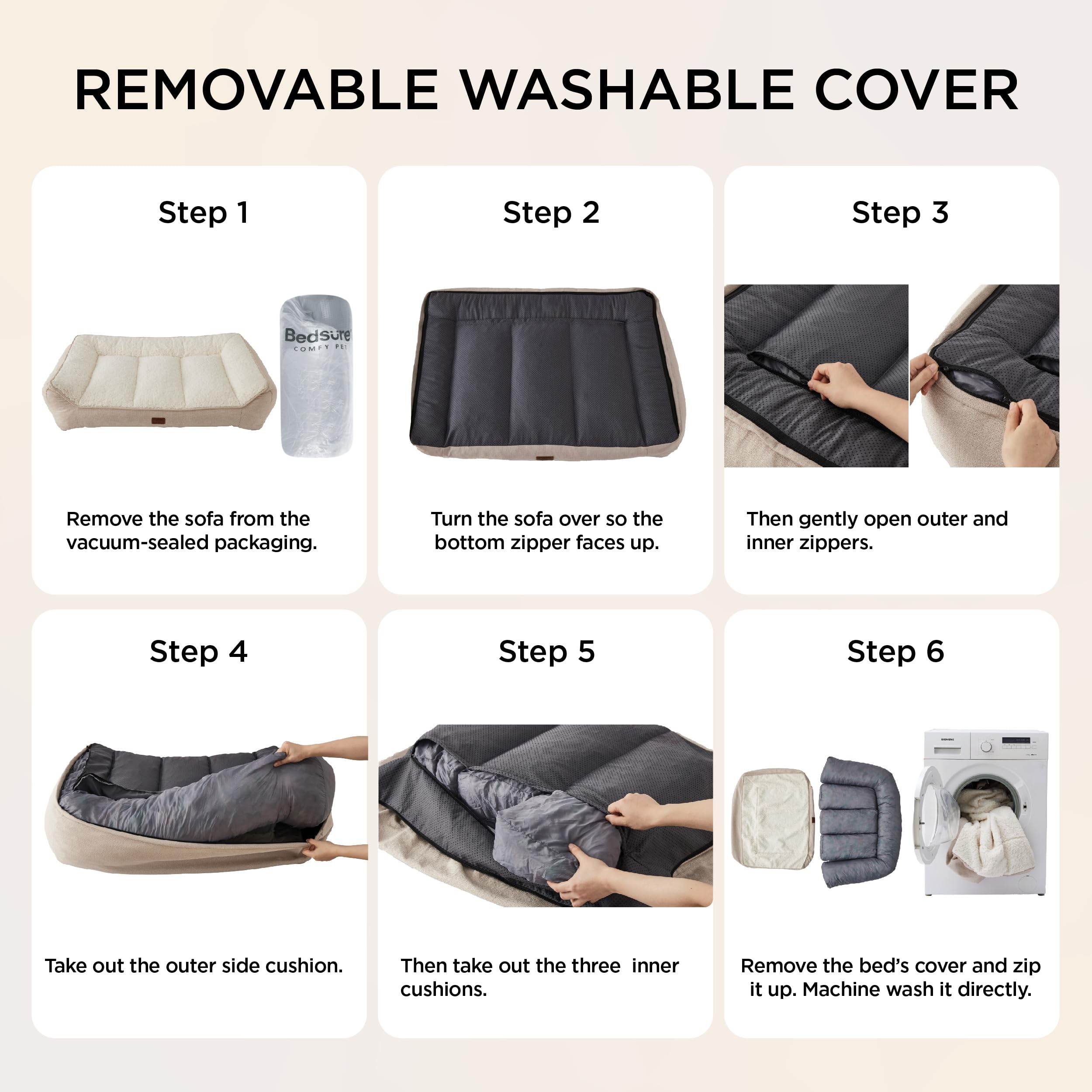 Bedsure orthopedic dog bed low-front entry for easy access
