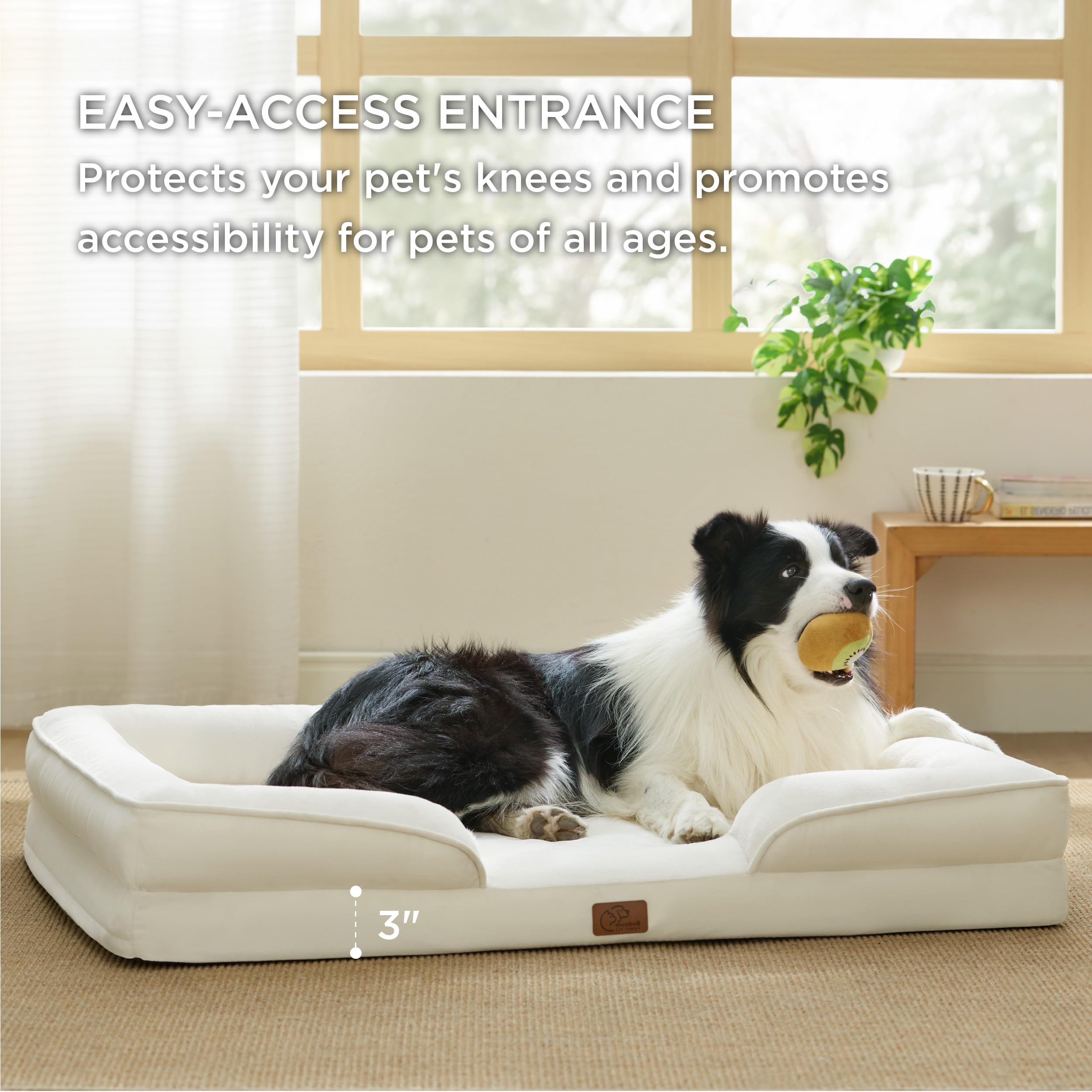 Bedsure bed features non-skid bottom to prevent slips on smooth floors