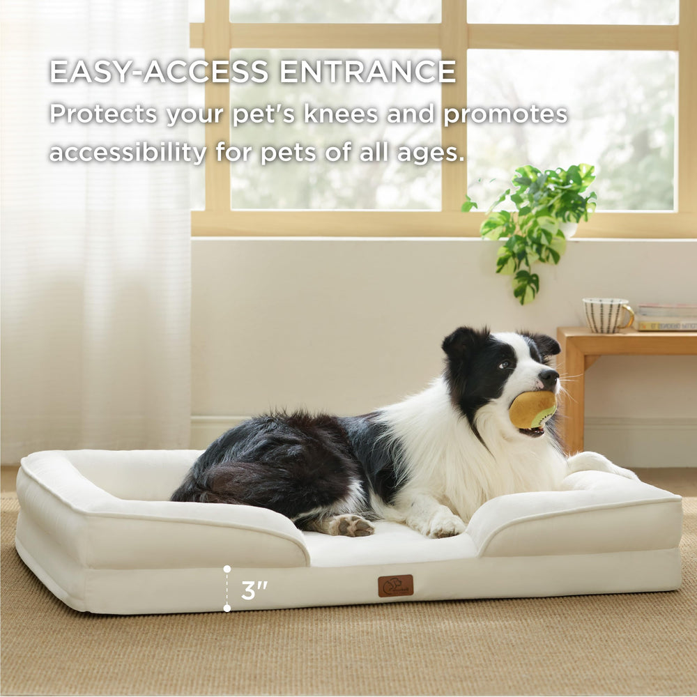 Bedsure bed features non-skid bottom to prevent slips on smooth floors