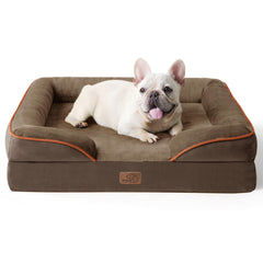 Bedsure Orthopedic Dog Bed foam closeup shows high-density support for joints