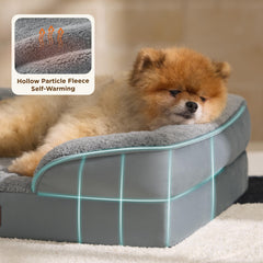 Bedsure orthopedic dog bed medium head and neck support for comfortable naps