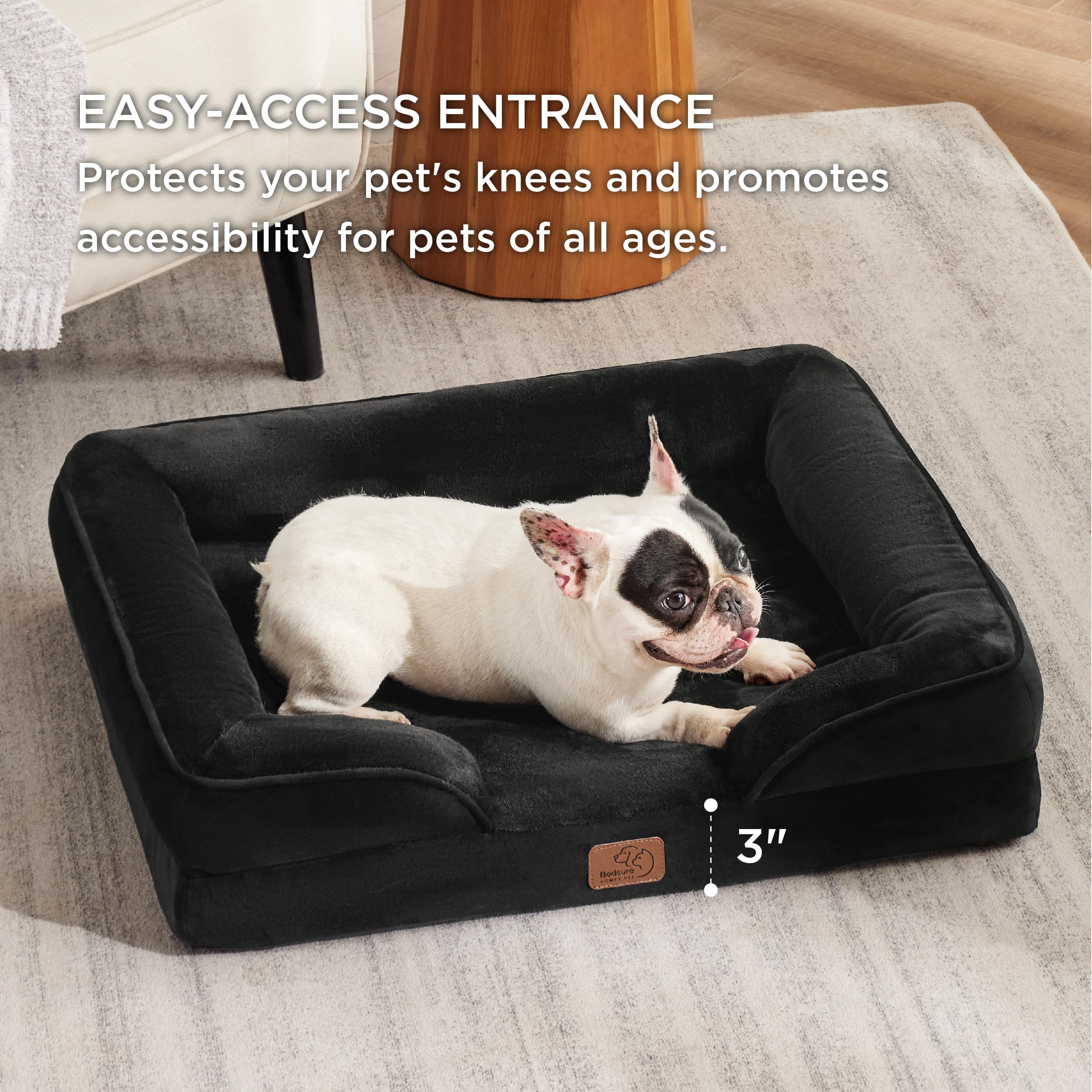 Bedsure non-skid bottom prevents slips during snooze sessions