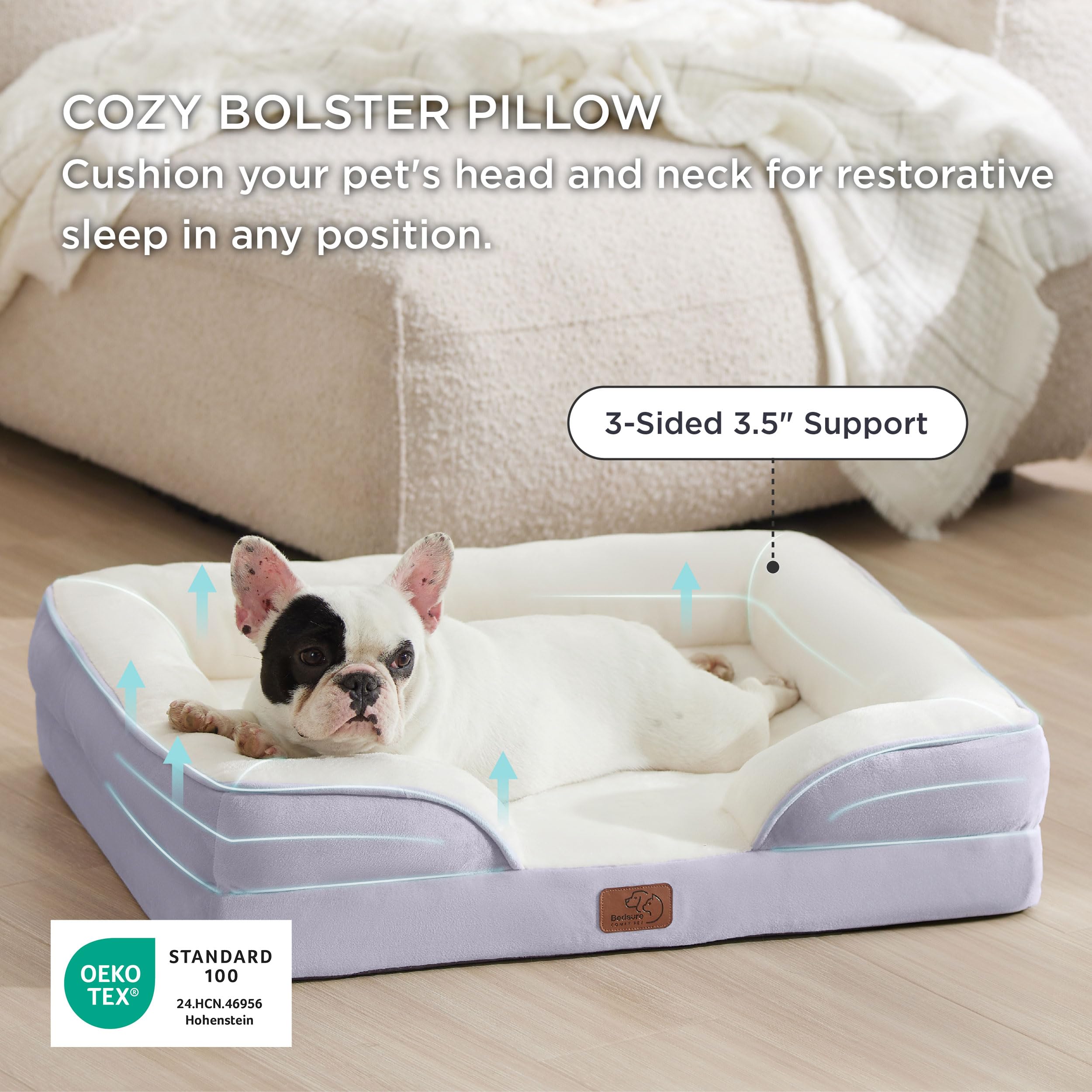 Bedsure non-skid bottom prevents slips during lively play sessions