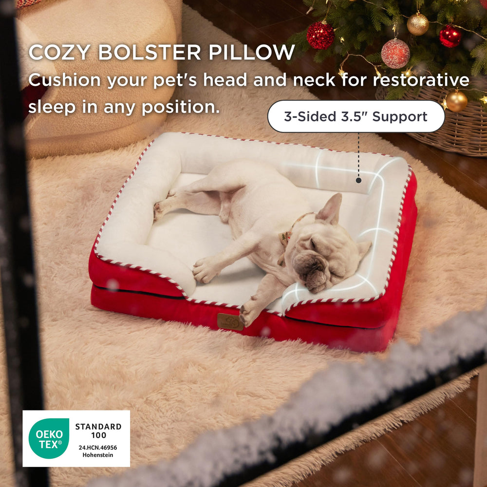 Bedsure 28inch foam closeup highlights high-density foam for weight distribution