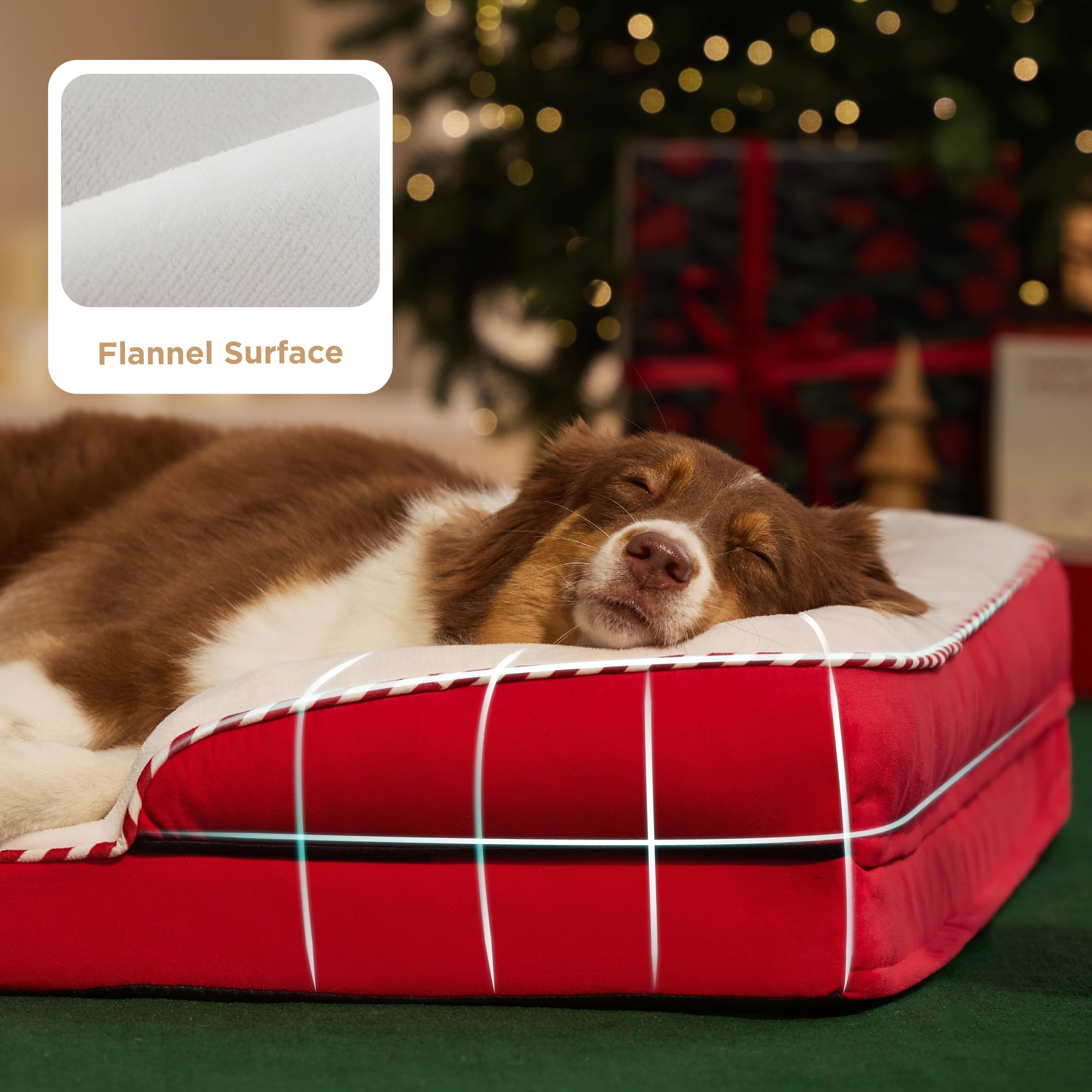 Bedsure orthopedic dog bed waterproof cover removable for easy cleaning