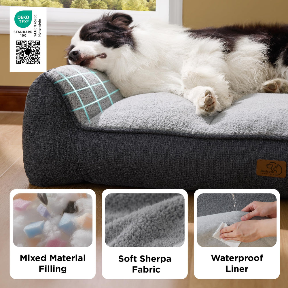 Bedsure dog bed waterproof cover protects foam