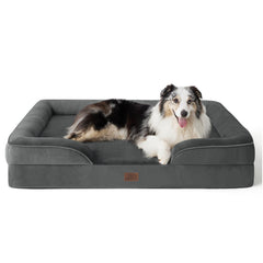 Bedsure orthopedic dog bed XL dog-sofa-bed shows plush support for large dogs.