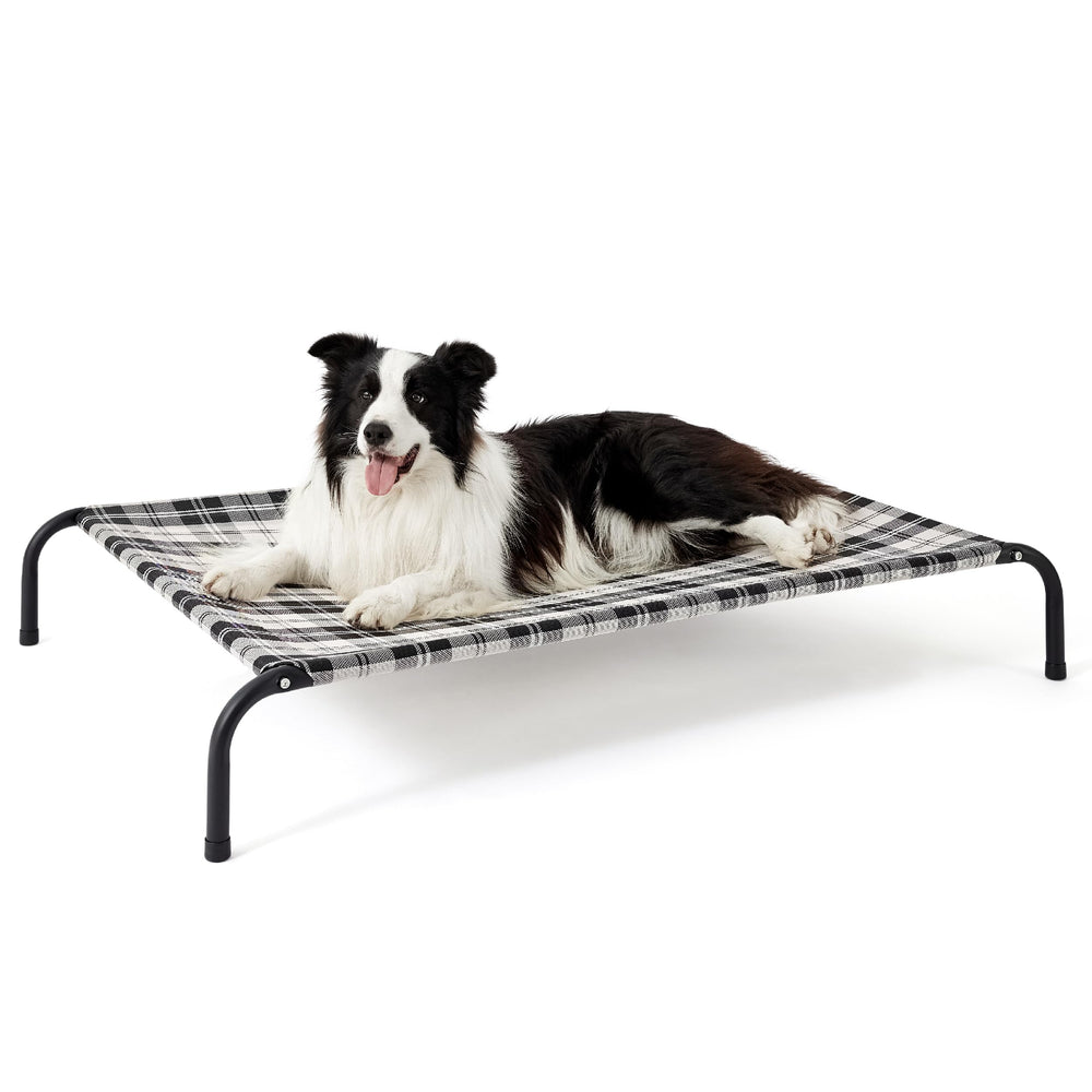 Bedsure outdoor elevated dog bed frame-mesh highlights breathable cooling for hot days