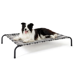 Bedsure outdoor elevated dog bed frame-mesh highlights breathable cooling for hot days