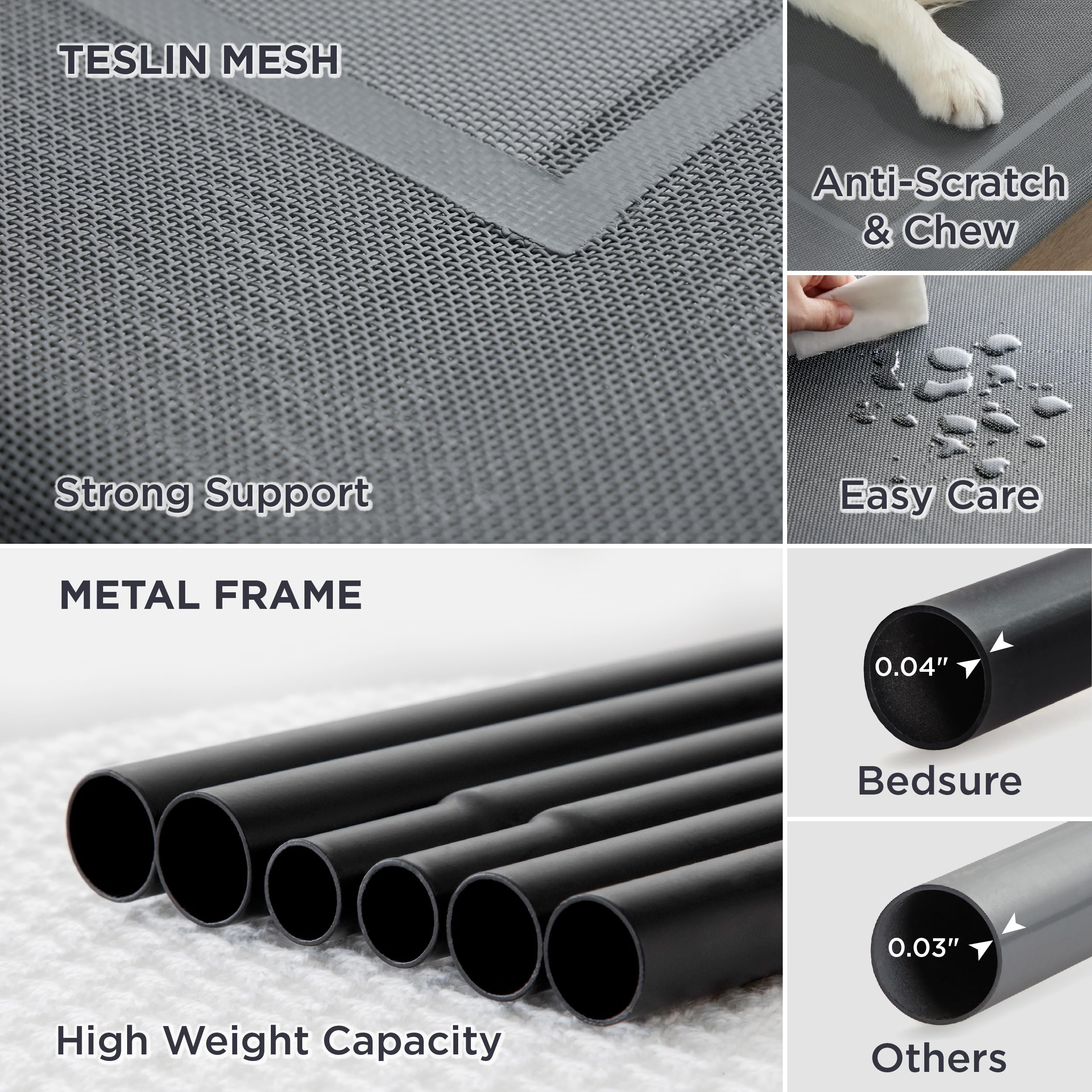 Bedsure portable design highlights quick setup for travel or camping adventures.