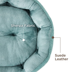 Bedsure pet bed with non-skid bottom for stable placement on floors.