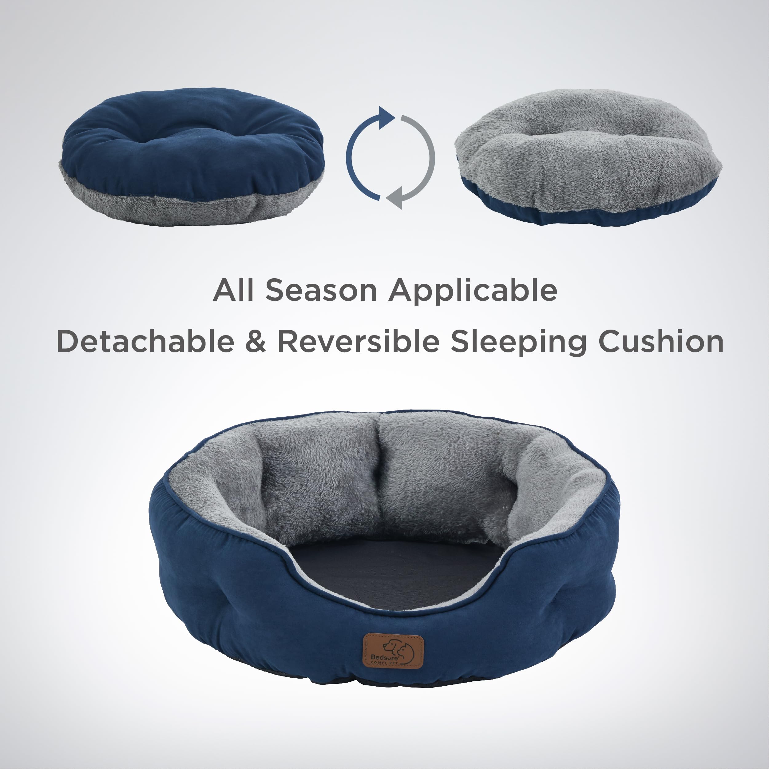 Bedsure pet bed with removable cushion for easy cleaning.