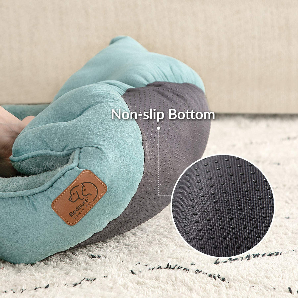 Bedsure pet bed ultra-soft filling cushions joints and muscles during lounging.