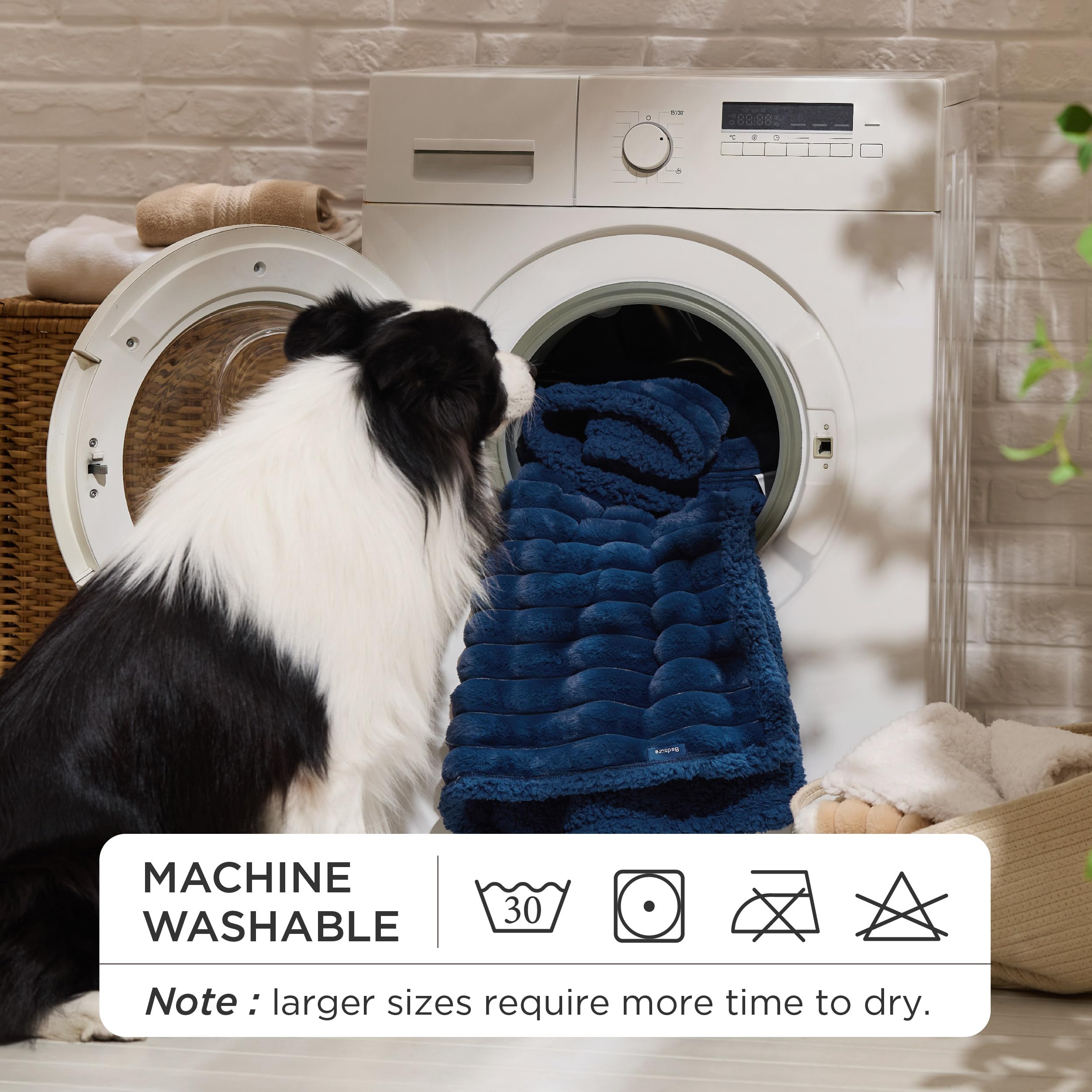 Bedsure pet-hair spill protection blanket keeps floors clean during daily routines