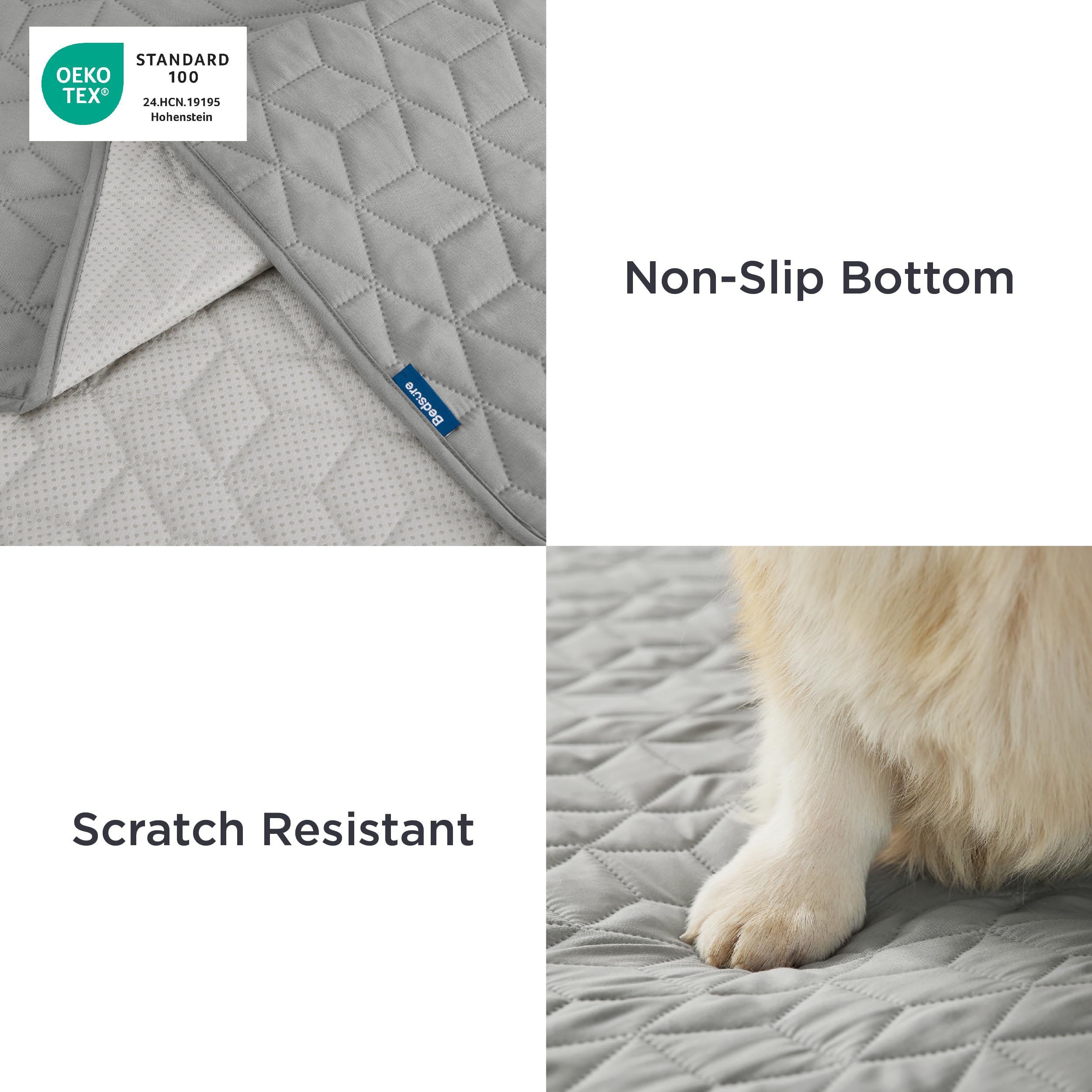 Bedsure pet sofa protector machine-washable for easy cleanup after adventures