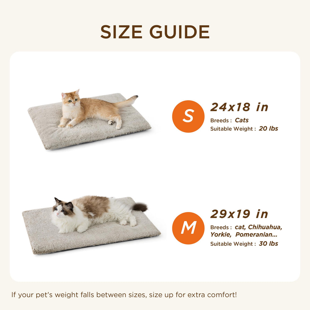 Bedsure portable self warming pad for travel keeps pets cozy on car trips.