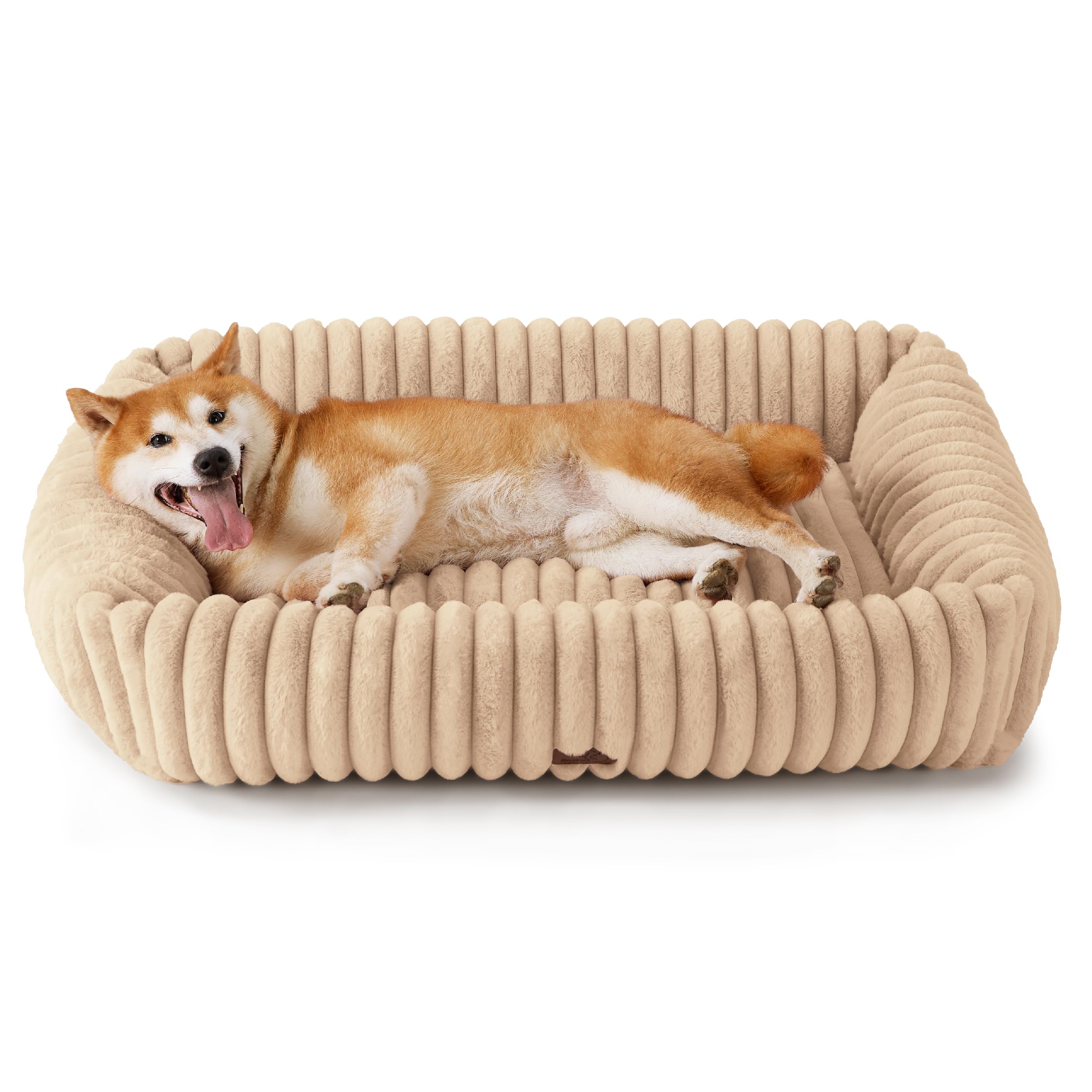 Bedsure rectangular orthopedic dog bed available in four sizes.