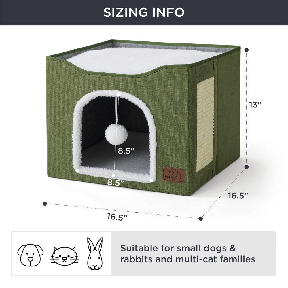 Bedsure removable cushion with machine-washable cover keeps cozy clean.