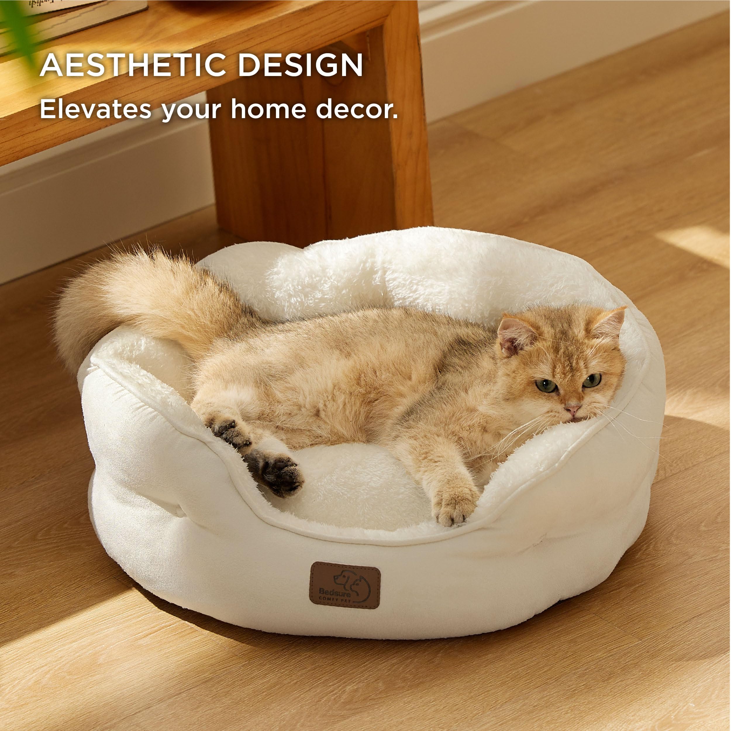Bedsure removable pillow cushion shown for easy machine washing.