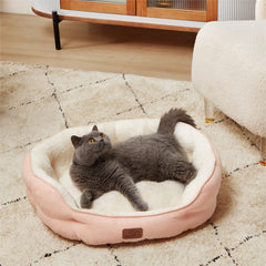 Bedsure round bolster design closeup shows secure edge support