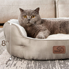 Bedsure round bolster design supports head and neck during naps