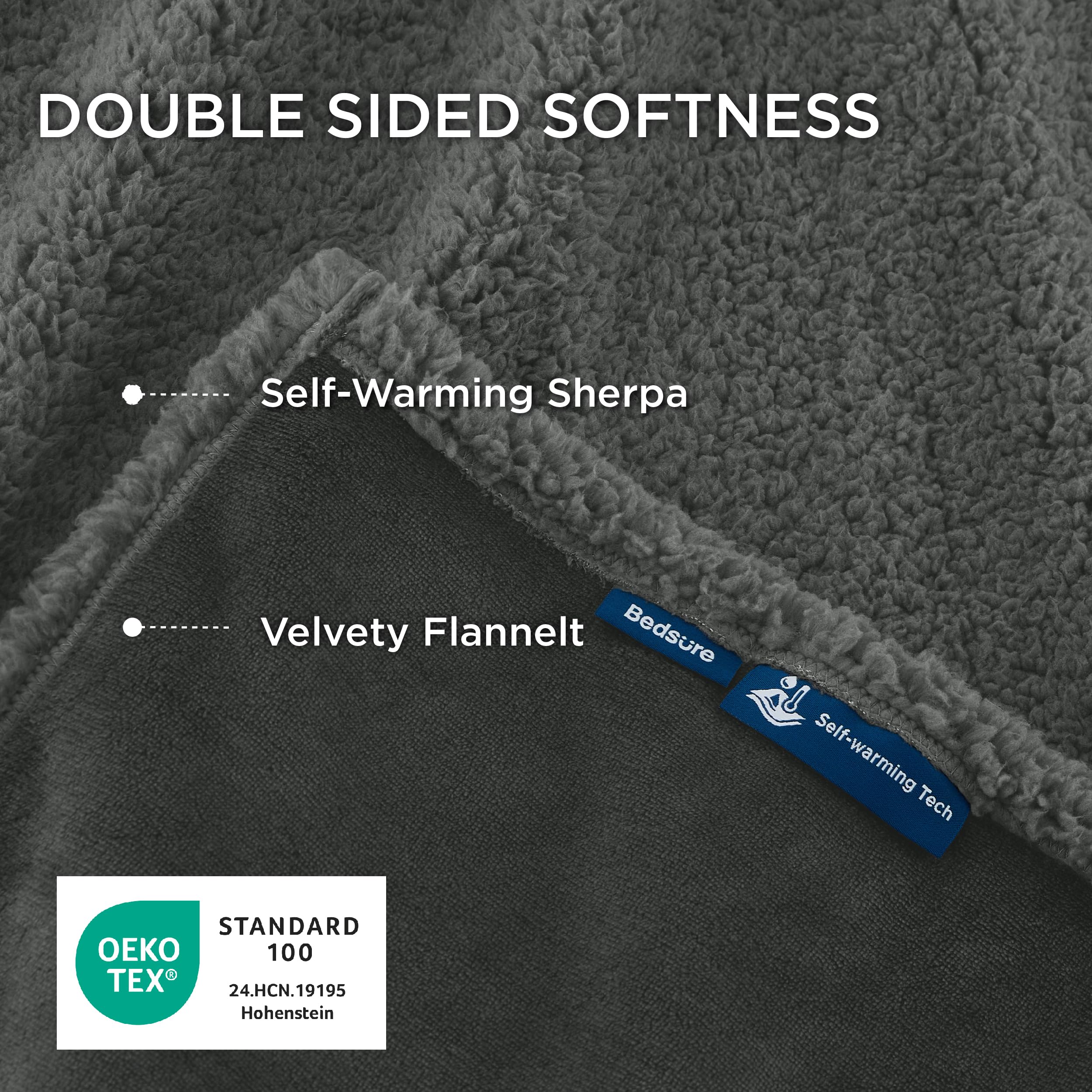 Bedsure self-warming blanket couch protection demonstrates furniture guard against fur and spills