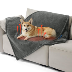 Bedsure self-warming blanket large dogs sherpa close-up emphasizes cozy warmth for pets