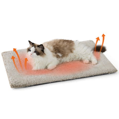 Bedsure self warming cat bed cover close-up highlights plush fur for cozy naps and warmth.