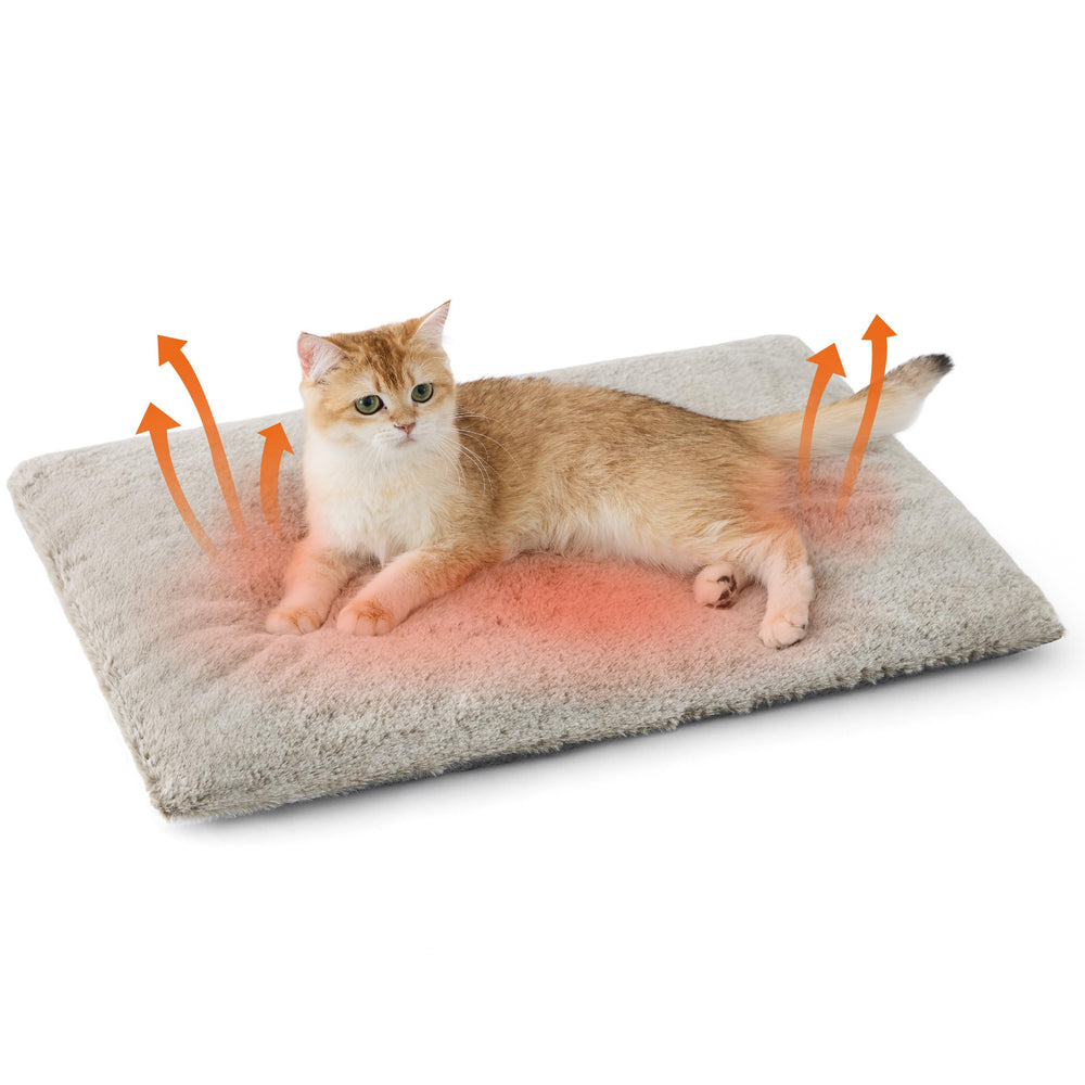 Bedsure self-warming cat bed front view shows cozy warmth for cats