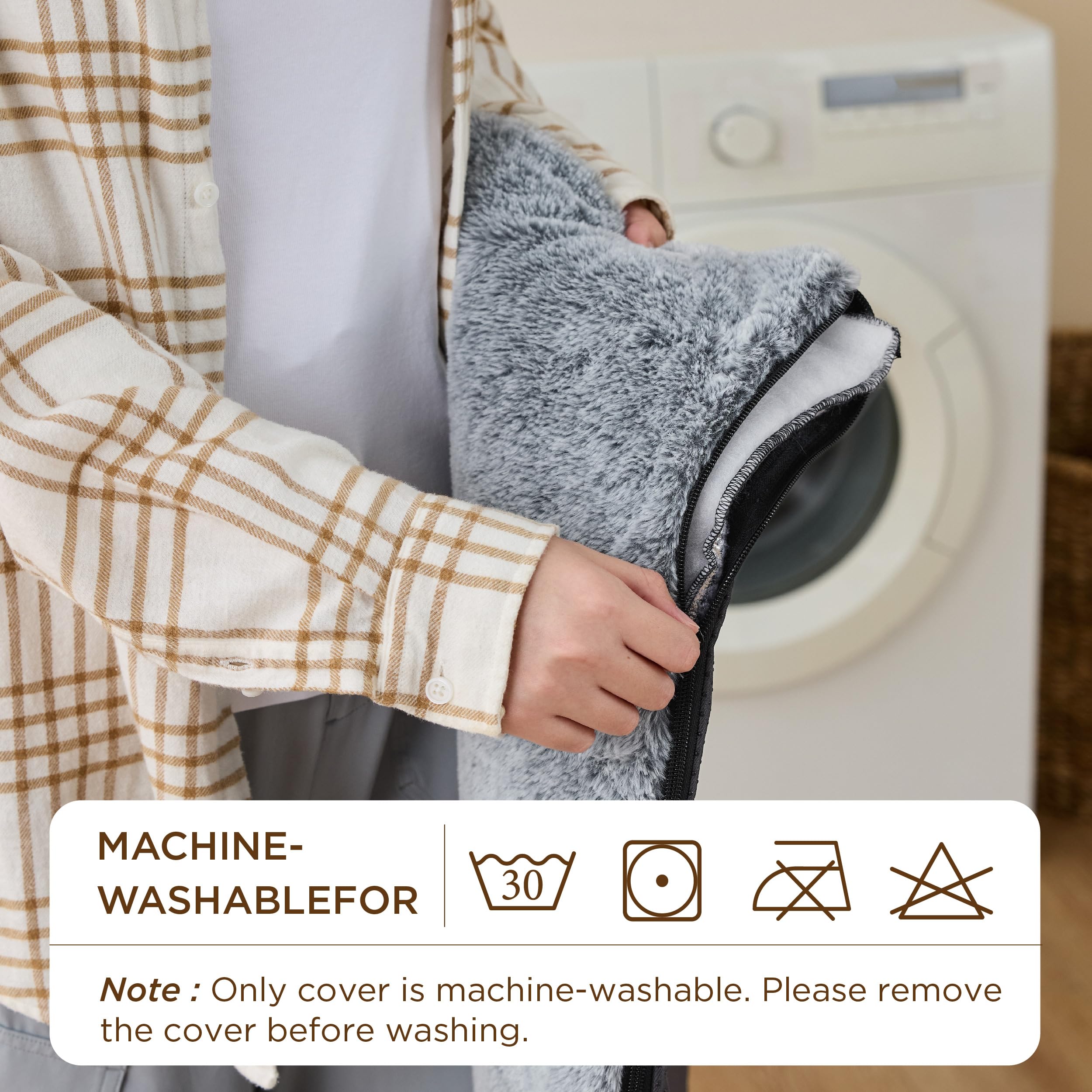 Bedsure self-warming cover removable-washable enables easy cleaning and hygiene.